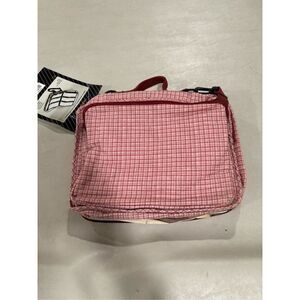 Craft Tote Organizer, Jewelry Organizer, NEW with tags, pink plaid